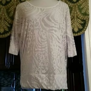 Plussize new sheer top